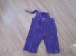 Detské fialové nohavice na traky, vel 74