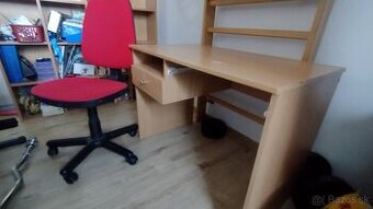 Písací stôl a otočná stolička - 1