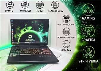 Acer® Nitro 16 / Ryzen 7 / RTX 4060 / 32GB / 1TB / 165Hz