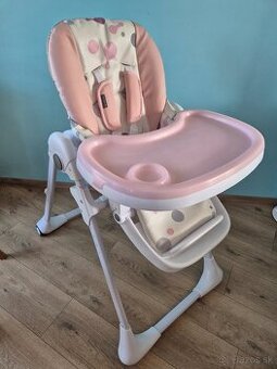 Detska jedálenská stolička Kinderkraft Yummy Pink