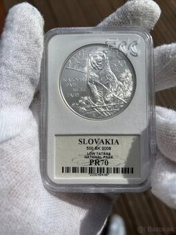 500 sk Nízke Tatry 2008 Medveď bk kvalita striebro