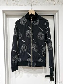 NOVA Cierno biela logovana prechodna bunda bomber Versace