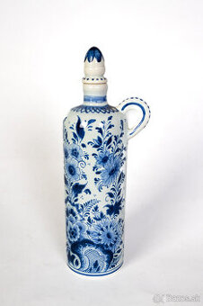 Starožitná delftská maľovaná fľaša