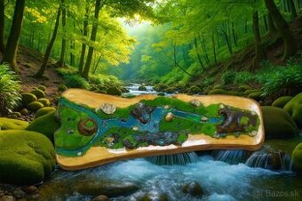 „Rieka času“ – originálny prírodný obraz do interiéru