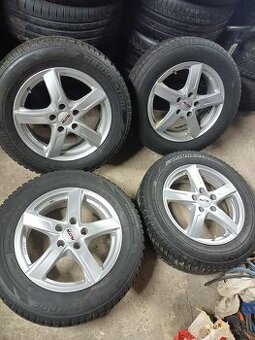 ❄️zimné 4ks alu disky 5x112 r16 pneu 215/60 r16