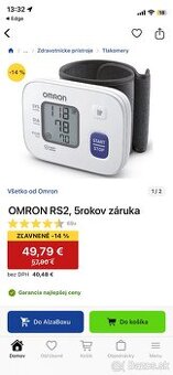 Ručný tlakomer omron rs2