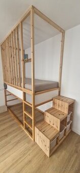 Detská poschodová posteľ KURA (IKEA)