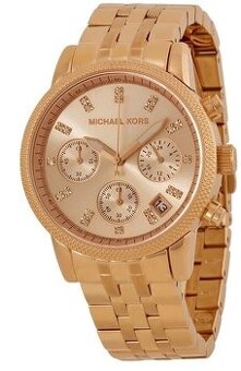 Michael Kors MK6077 originálne dámské zlaté hodinky,TOP STAV