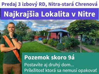 Predaj 3 izbový, RD,Nitra-Chrenová,110 m2, garáž, poz. 9á