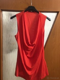 NOVÉ HUGO BOSS originál koralové/dámske tricko S/M