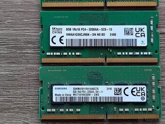 8 (16)GB Micron, SkHynix, Samsung - SoDimm 1Rx8 / 1Rx16 DDR