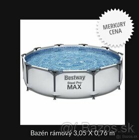 Predám bazén s filtráciou Bestway priemer 3,05m x79cm