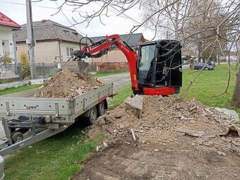 VÝKOPOVÉ PRÁCE,SKLAPACI PRÍVES 2,5TON