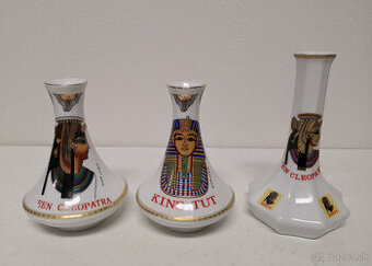 Porcelánové vázy s egyptským dizajnom