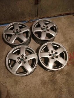 4ks alu disky orig. Škoda 5x100 r15