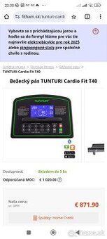 Bežecký pás tunturi t40