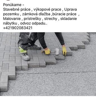 Partia mladých chalanov hľadá zakázky -