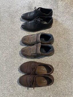 Pánske elegantné kožené topánky set 7,5
