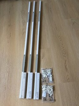 Koľajničky/garniže Vidga 140cm + háčiky