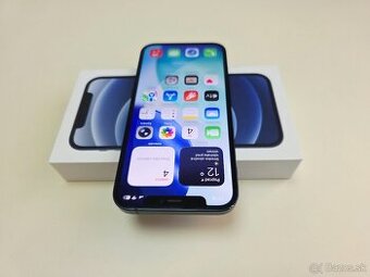 APPLE IPHONE 12 64GB BLACK,ZDRAVIE BATERKY 100%