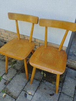 Dve retro velke stoličky dve detske