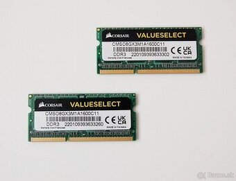 Pamäte RAM CORSAIR 2x 8GB 1600 DDR3 na Apple iMAC