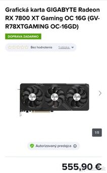 GIGABYTE Radeon RX 7800 XT GAMING OC 16G