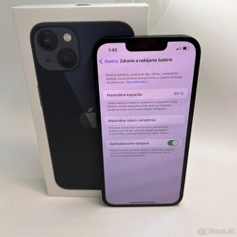 IPHONE 13 MIDNIGHT 128GB ZÁRUKA - STAV AKO NOVÝ