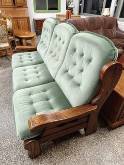 Rustikálny gauč, sedačka, pohovka, masív