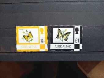 Poštové známky č.878 - Gibraltár - motýle