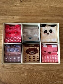 Detské ponožky - darčekový box 6 párov