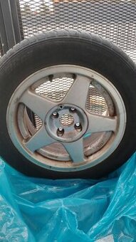 AZEV 7Jx15 4x100 + letné gumy 195/60 R15 (Corolla 120)