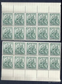 Známky, bloky Zborov 1937, ČSR I