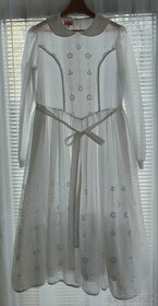 Dievčenské biele šaty, veľ. 158