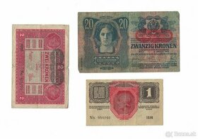 Zbierka bankoviek - Rakúsko Uhorsko + svet Kuba, Venezuela - 1