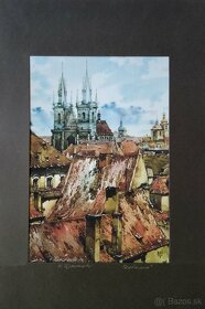 Grafické práce II, akvarely