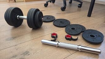 Predám sadu jednoručných činiek - dokopy 28kg