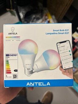 Smart žiarovky Antela E27 RGBW – WiFi, ovládanie cez mobil (