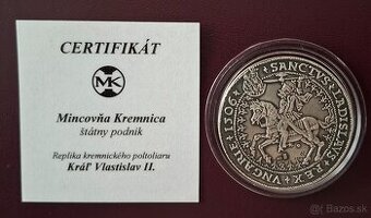 Vlastislav II. poltoliar replika.