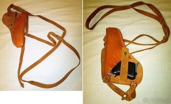 Kožené púzdro pre pištoľ CZ 45 / 92 / DUO 6,35 mm , podpažné