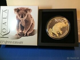 Predám Koala 2022 3 oz pozlátená