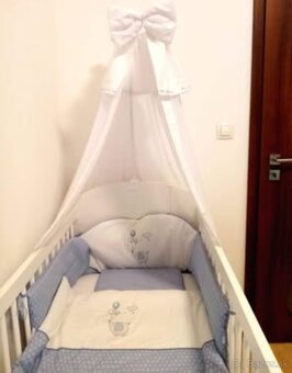 Detská postieľka Little Sky 120 x 60 + Kokosový matrac