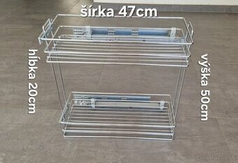 🧺 Výsuvný kovový košík do kuchynskej linky / skrinky