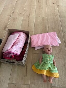 Bábika Babyborn plus oblecenie a iné (hracky)