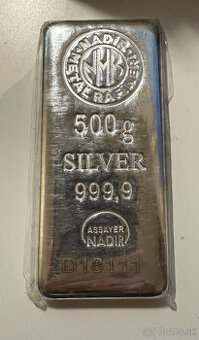 Strieborná tehlička 500 g