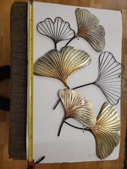 Predám 3D obraz z kovu v tvare ginkových listov