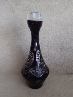 Rubínové sklo karafa - 1