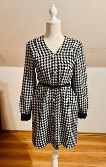 Čiernobiele šaty, Reserved, 34