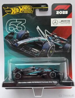 George Russell Mercedes AMG Formule 1 originální autogram