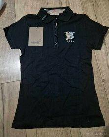 Nové dámske tričko Burberry čierne bavlna S,M,L,XL,XXL